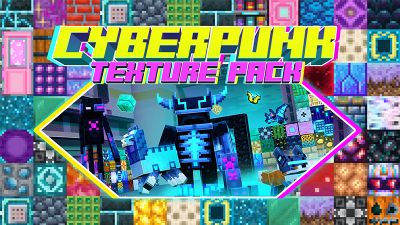 Cyberpunk Texture Pack on the Minecraft Marketplace by Mine-North