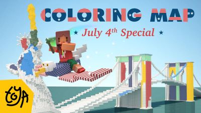 Coloring Map July 4th Special on the Minecraft Marketplace by Toya