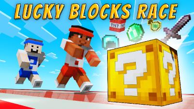 Lucky Blocks Race on the Minecraft Marketplace by VoxelBlocks